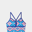 Maillot de bain une pièce bleu fille