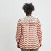 Blouse manches 3/4 ecru femme grande taille