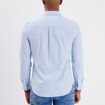Chemise manches longues col italien bleu ciel homme