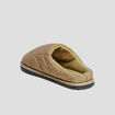 Chaussons mules matelassés vert kaki femme