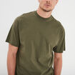 T-shirt oversize manches courtes Liberto vert kaki homme