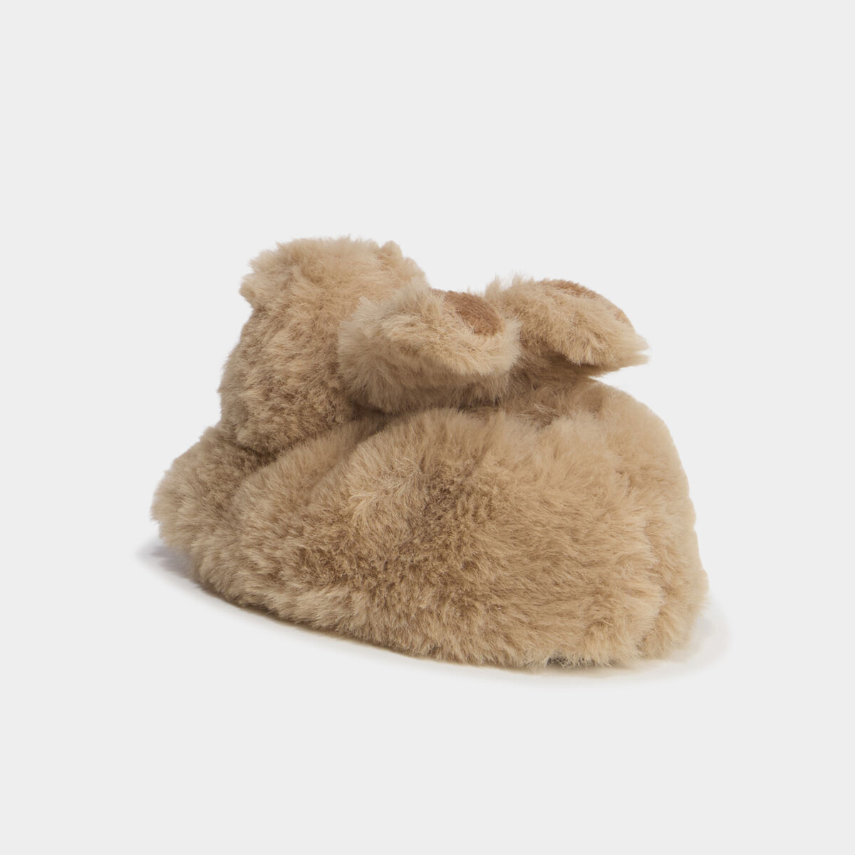 Mono chausson fausse fourrure marron b&eacute;b&eacute; gar&ccedil;on