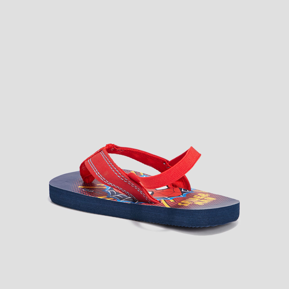 Tongs Spider-Man bleu marine gar&ccedil;on