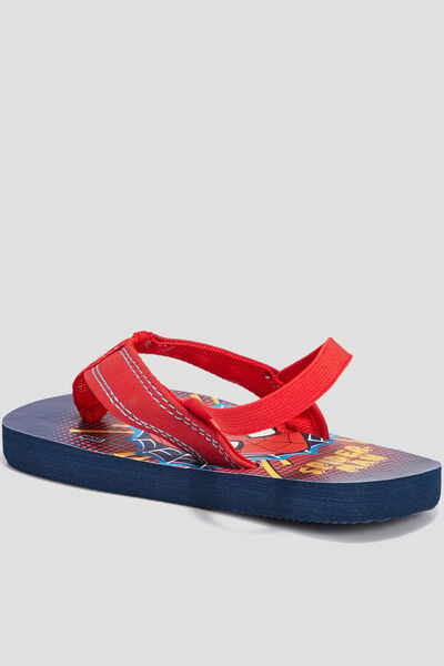 Tongs Spider-Man bleu marine gar&ccedil;on
