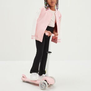 pantalon flare en molleton noir fille Pantalon flare en molleton noir fille