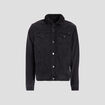Blouson droit en jean noir homme