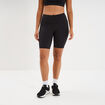 Short cycliste de sport taille haute noir femme