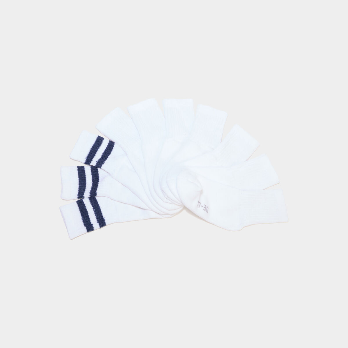 Lot 10 paires chaussettes de sport blanc gar&ccedil;on