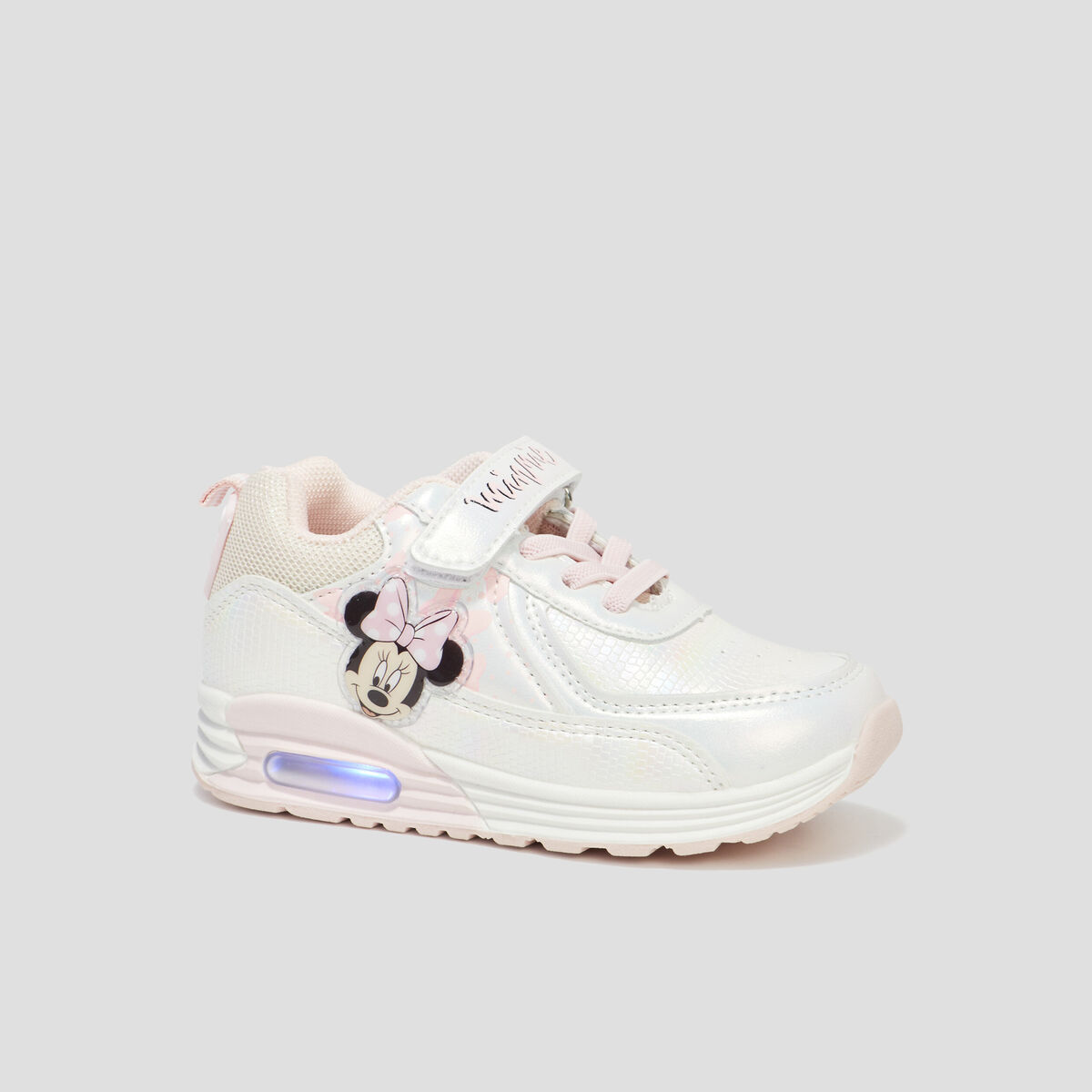 Baskets running lumineuses Minnie rose fille