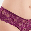 Shorty en dentelle rouge femme