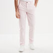 Pantalon chino droit stretch rose homme