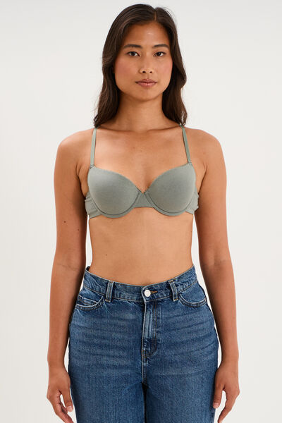 Soutien-gorge padd&eacute; embo&icirc;tant vert clair femme