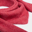 &Eacute;charpe triangulaire en maille douce rose cerise femme