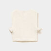 Pull sans manches nou&eacute; blanc b&eacute;b&eacute; fille