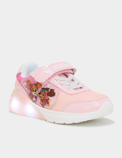 Baskets running lumineuses Paw Patrol rose fille