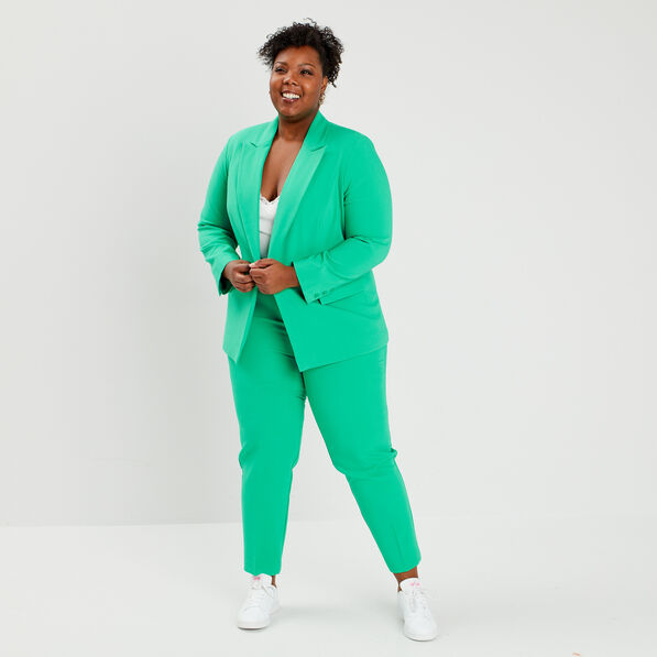 pantalon tailleur carotte vert menthe femmegt Pantalon tailleur carotte vert menthe femme grande taille