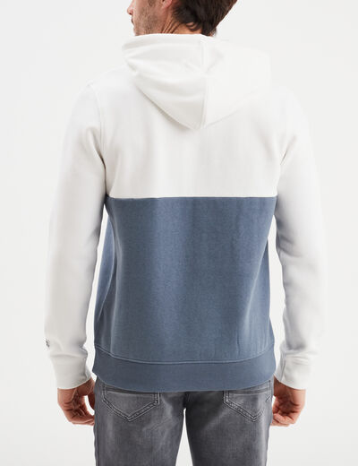 Sweat à capuche hoodie 1 poche Creeks bleu foncé homme