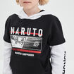 Sweat à capuche hoodie 2-en-1 Naruto noir garçon