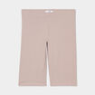Short cycliste coton stretch marron clair femme