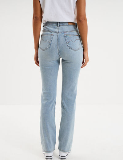 Jeans regular 5 poches coton denim double stone femme