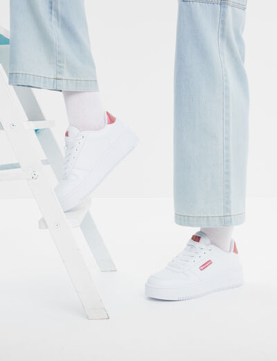 Tennis basses à lacets Champion Rebound blanc femme
