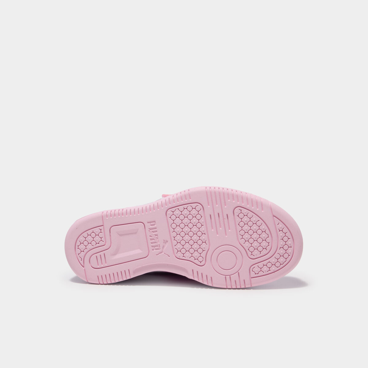 Tennis scratchs &agrave; lacets Puma Rebound V6 rose clair fille