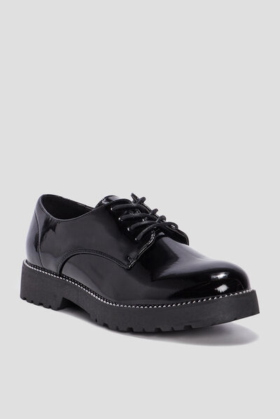 Derbies vernies Liberto noir femme