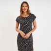 Chemise de nuit manches courtes gris anthracite femme