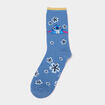Lot 3 paires chaussettes Stitch bleu femme