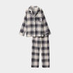 Ensemble pyjama chemise pantalon coton blanc femme