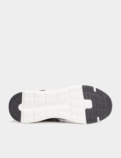 Baskets running lacets élastiqués noir homme