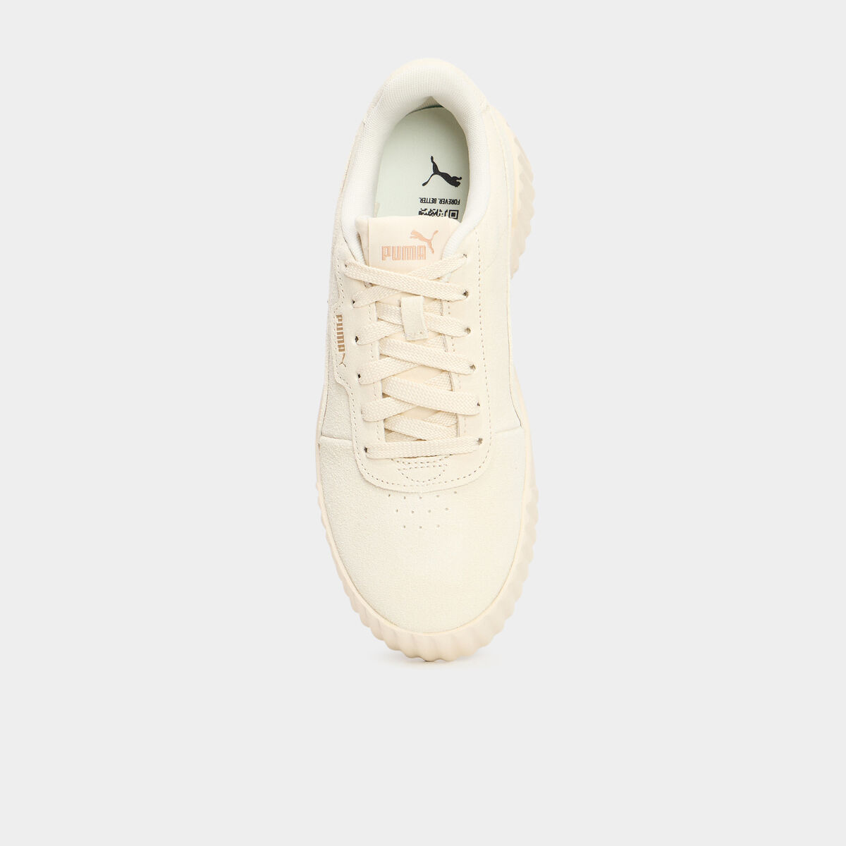 Tennis basses en cuir Puma Carina 3.0 sable femme