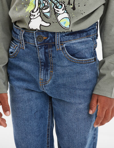 Jeans denim regular 5 poches denim double stone garçon