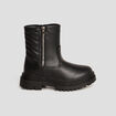 Bottines motardes détails zippés noir fille