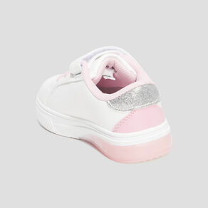 Tennis basses à scratchs Pat Patrouille blanc fille
