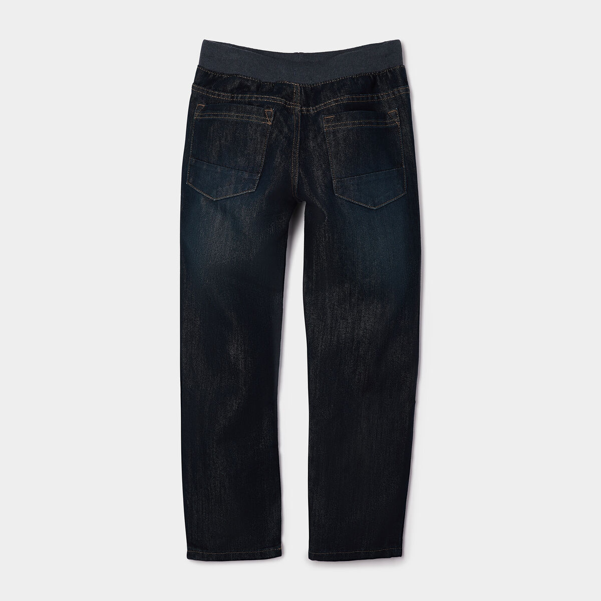 Jeans regular taille ajustable denim brut gar&ccedil;on