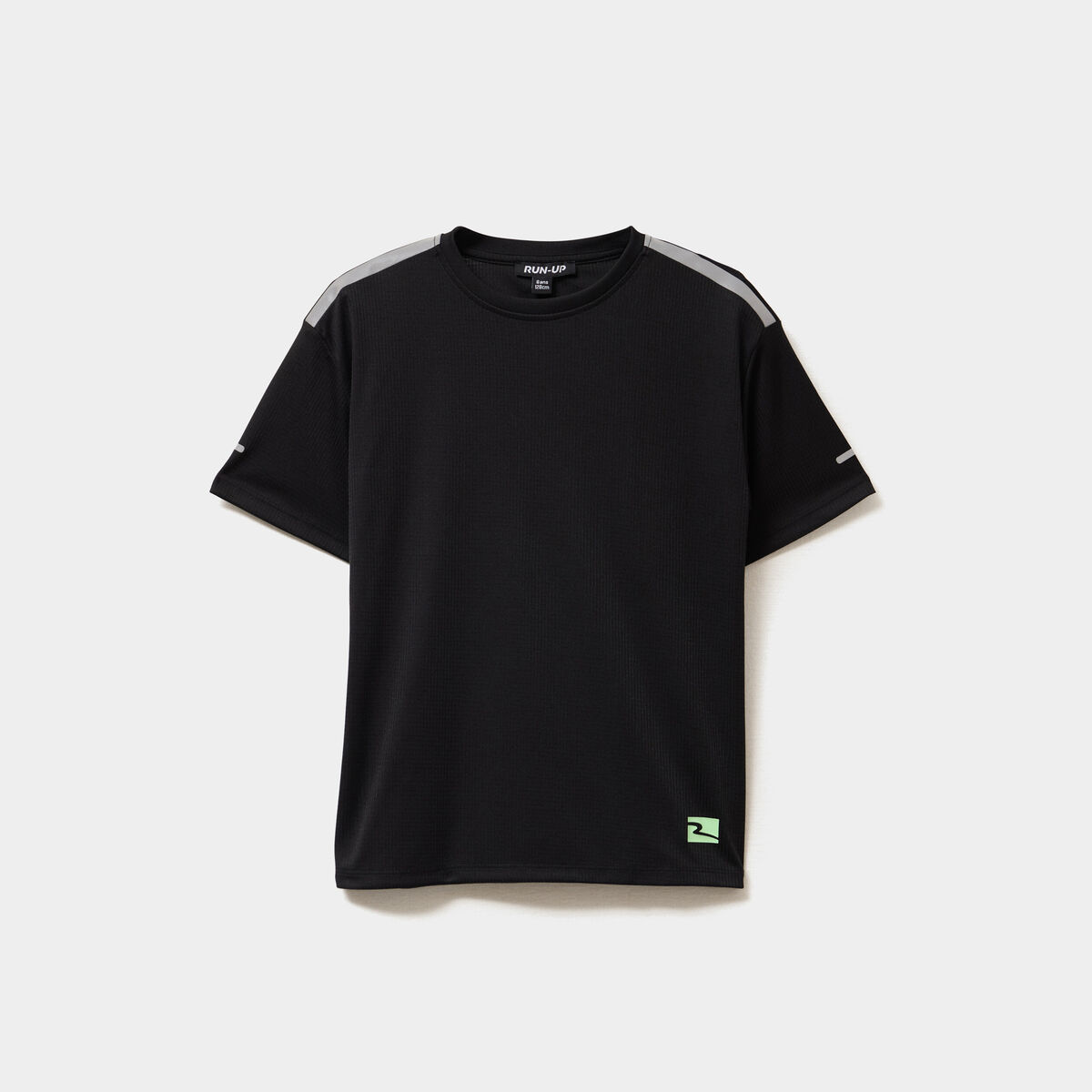 T-shirt oversize manches courtes noir gar&ccedil;on