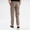 Pantalon de jogging en lin mélangé gris homme
