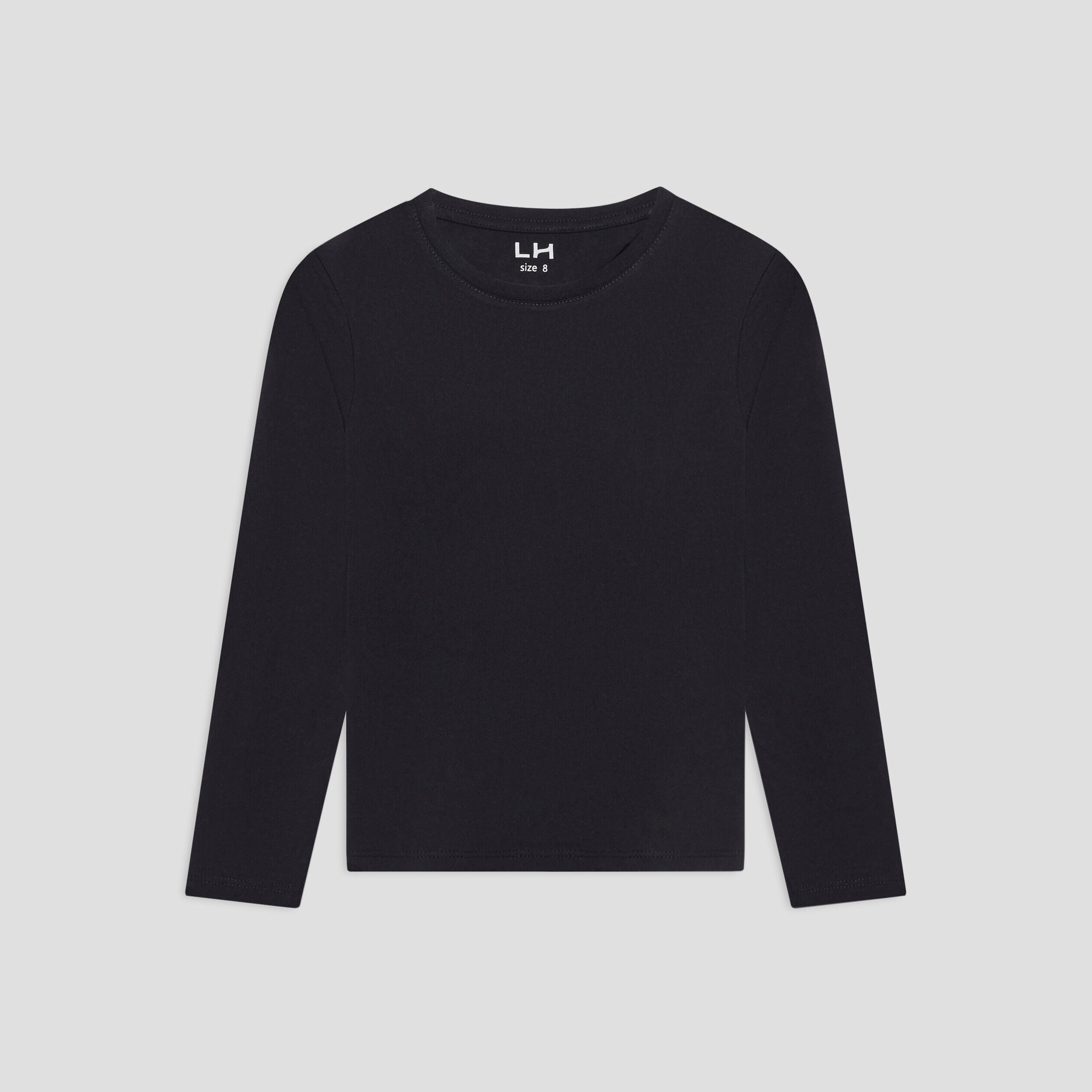T-shirt manches longues noir garçon LH