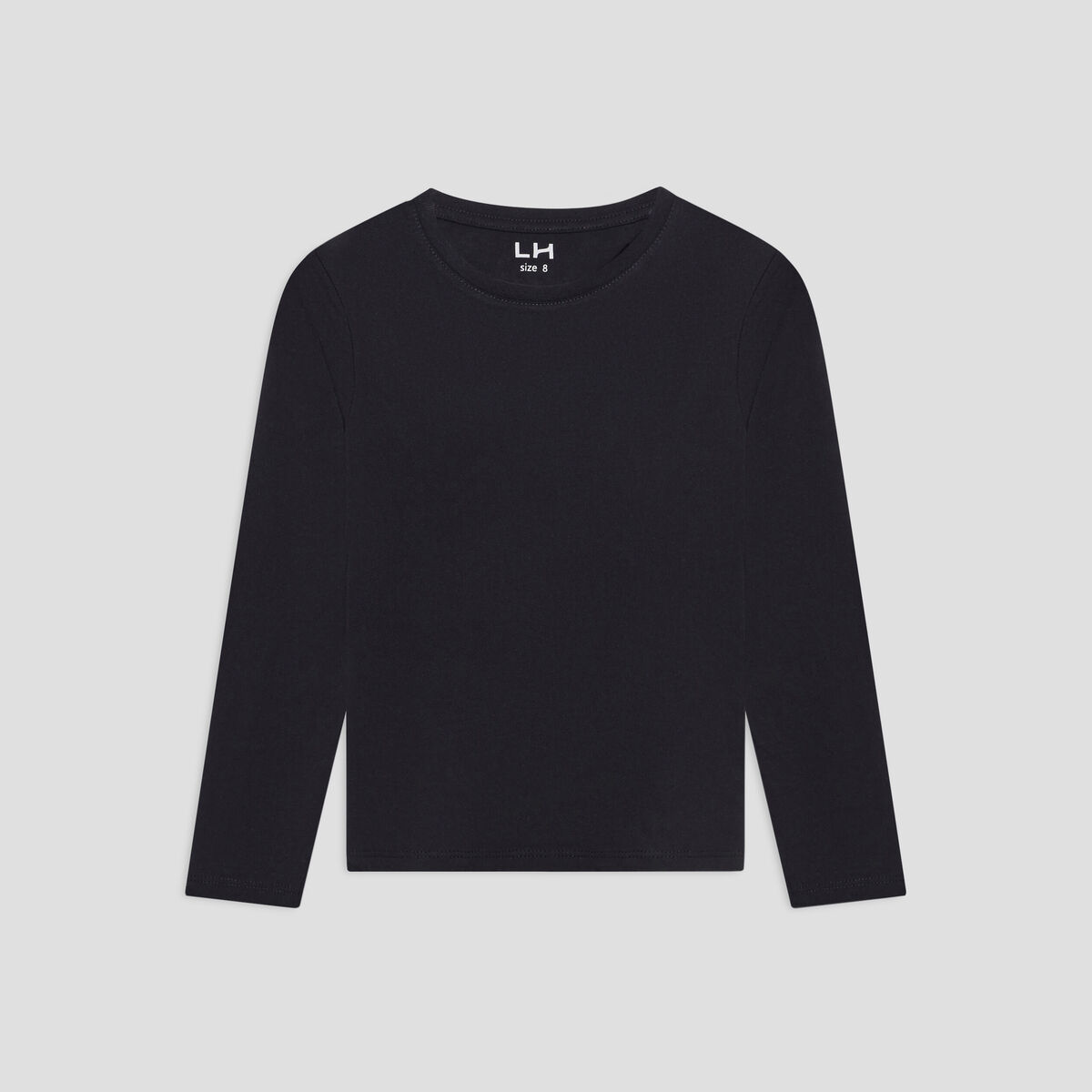 T-shirt manches longues noir gar&ccedil;on