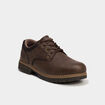 Derbies &agrave; lacets semelle crant&eacute;e marron fonc&eacute; homme