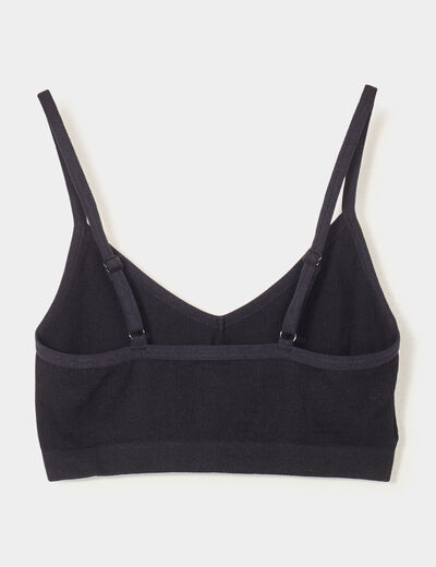 Lot 2 brassières bretelles ajustables noir femme