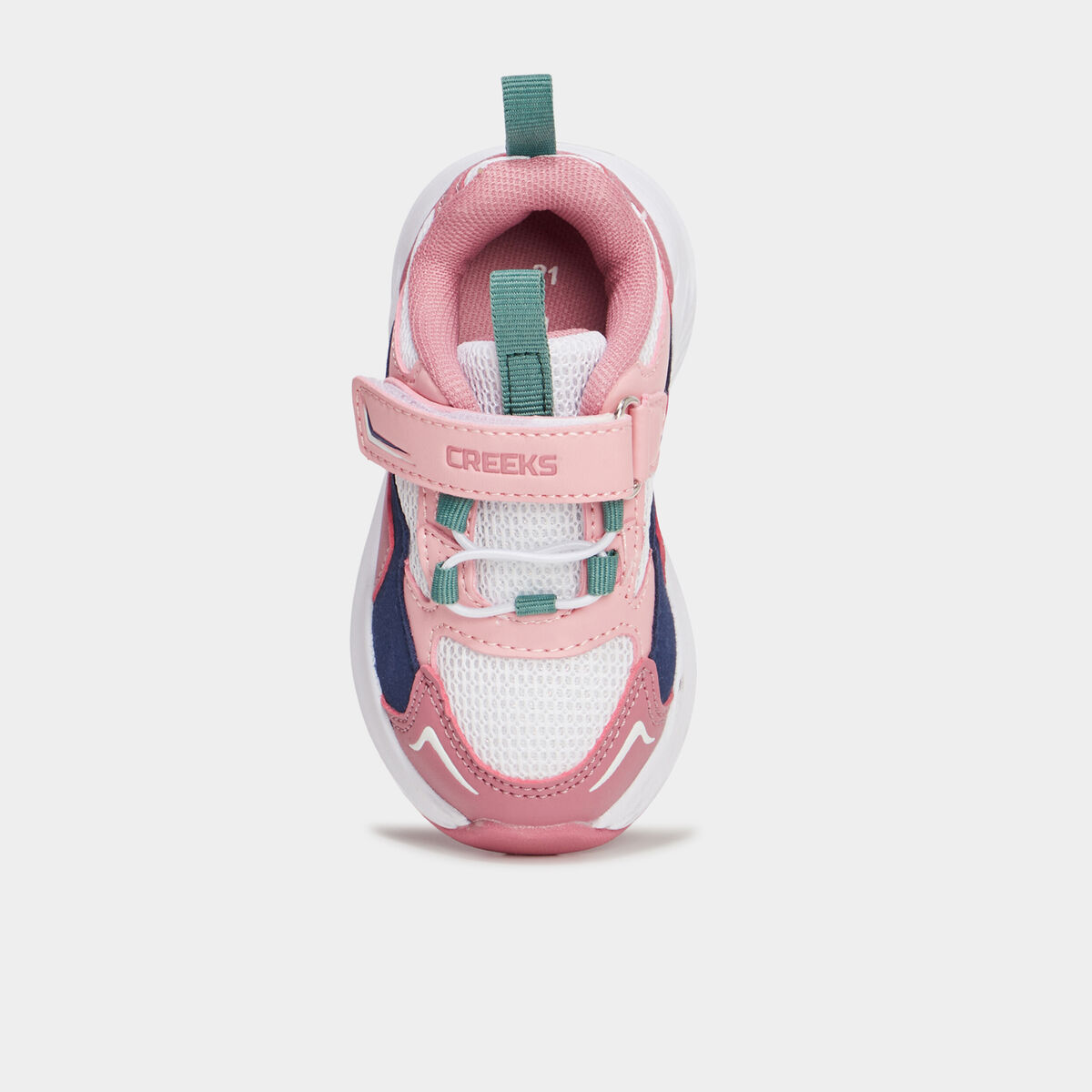 Baskets running à scratchs Creeks multicolore bébé fille