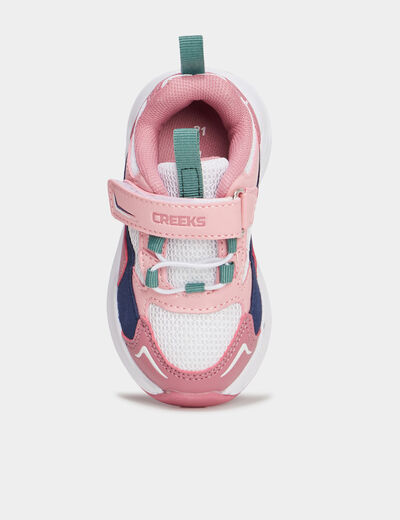 Baskets running à scratchs Creeks multicolore bébé fille
