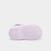 Sabots de plage avec décorations mauve bébé fille