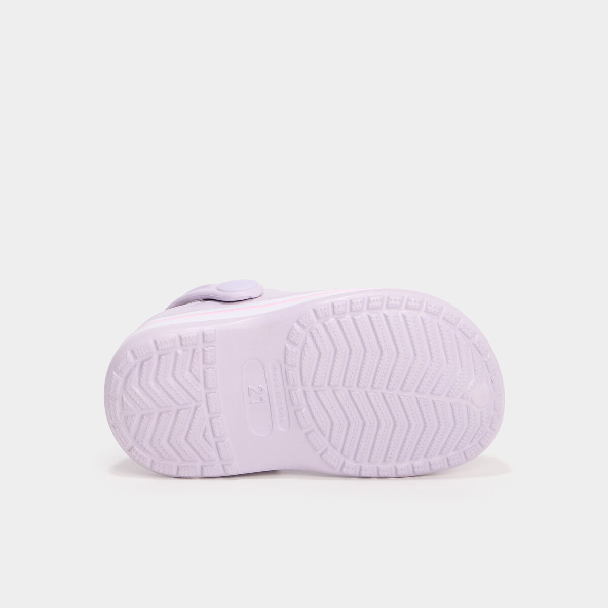 Sabots de plage avec décorations mauve bébé fille