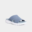 Chaussons mules confort gris femme