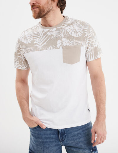 T-shirt à manches courtes 1 poche Creeks gris clair homme