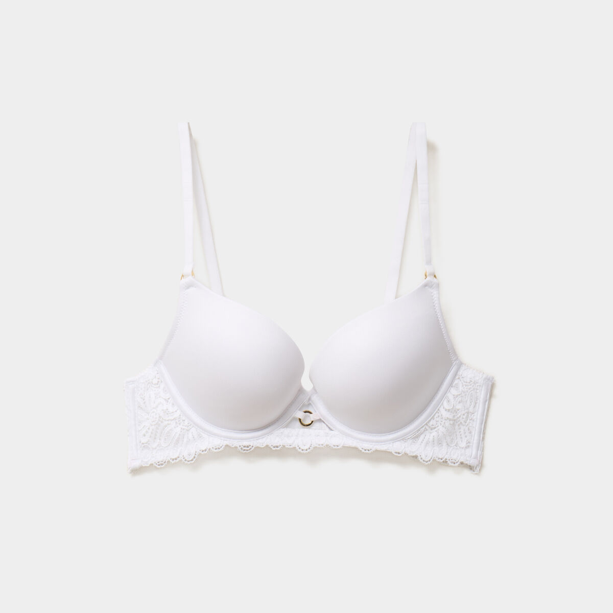 Soutien-gorge maxi push-up padd&eacute; blanc femme