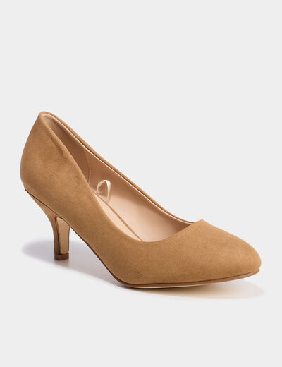 Escarpins à talons marron clair femme
